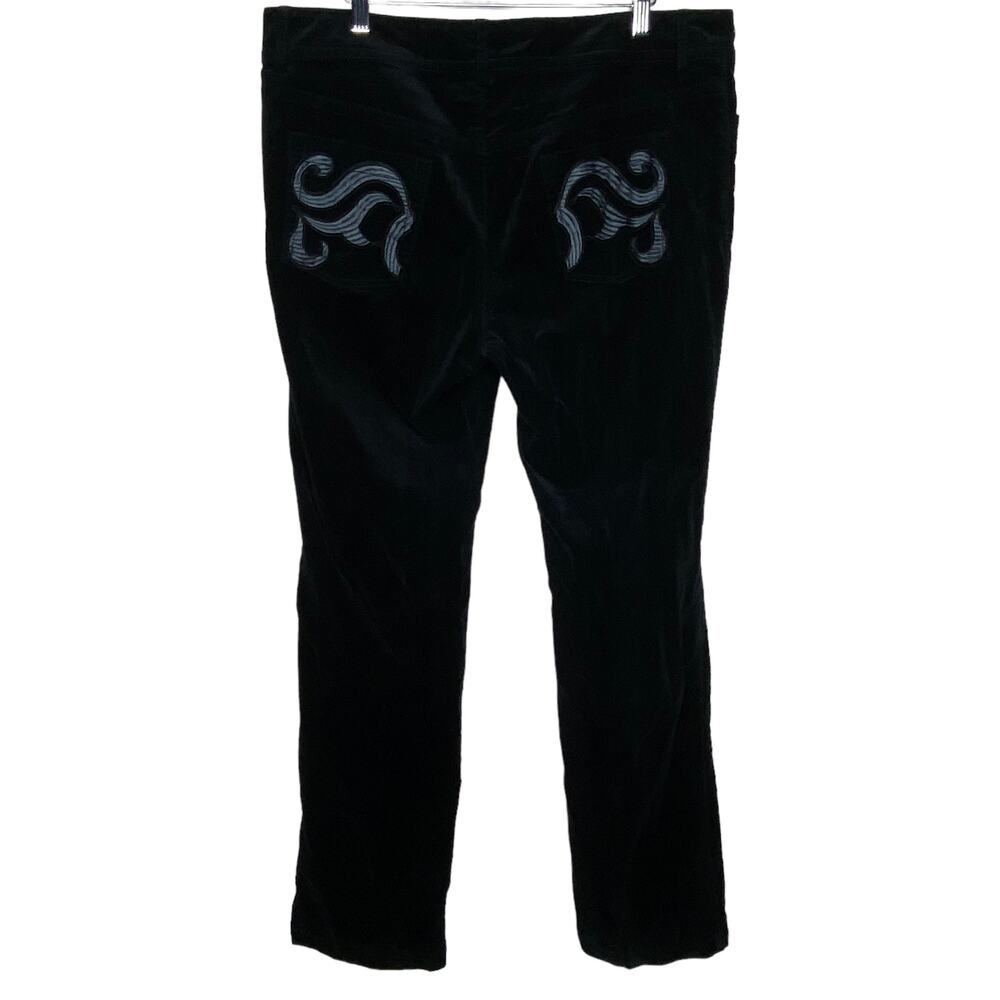 Sonia Bogner Womens Size 14 Long Tall Black Pants Cotton Stretch - Picture 5 of 9